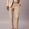 Pantalon slim en mélange de lin Pantalon slim en mélange de lin