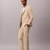 Pantalon slim en mélange de lin Pantalon slim en mélange de lin