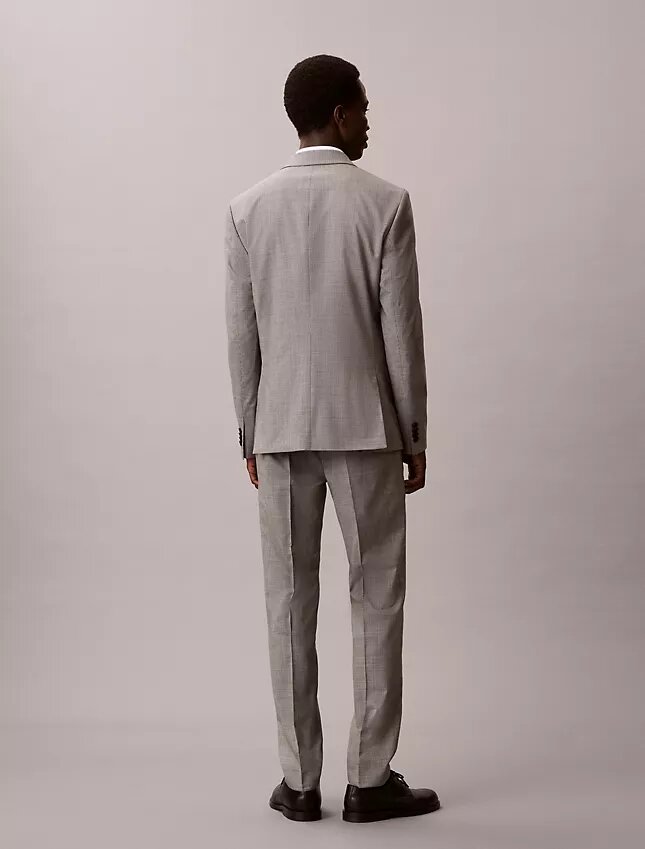 Pantalon slim à motif pied-de-poule Pantalon slim à motif pied-de-poule