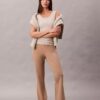 Pantalon slim évasé en ponte Pantalon slim évasé en ponte