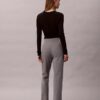 Pantalon slim évasé en ponte Pantalon slim évasé en ponte