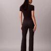 Pantalon slim évasé en ponte Pantalon slim évasé en ponte