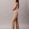 Pantalon slim évasé en ponte Pantalon slim évasé en ponte