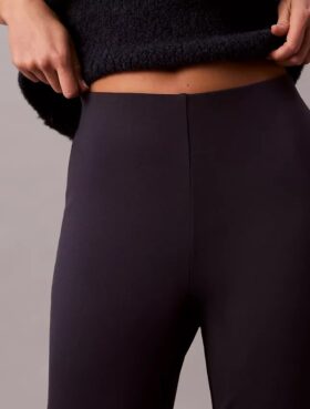 Pantalon slim évasé en ponte