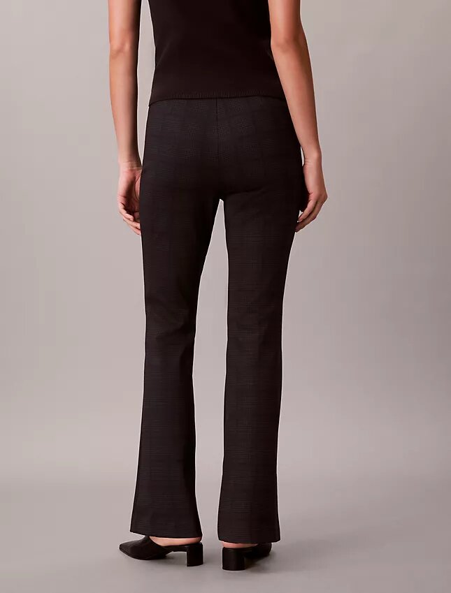 Pantalon slim évasé en ponte Pantalon slim évasé en ponte