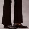 Pantalon slim évasé en ponte Pantalon slim évasé en ponte