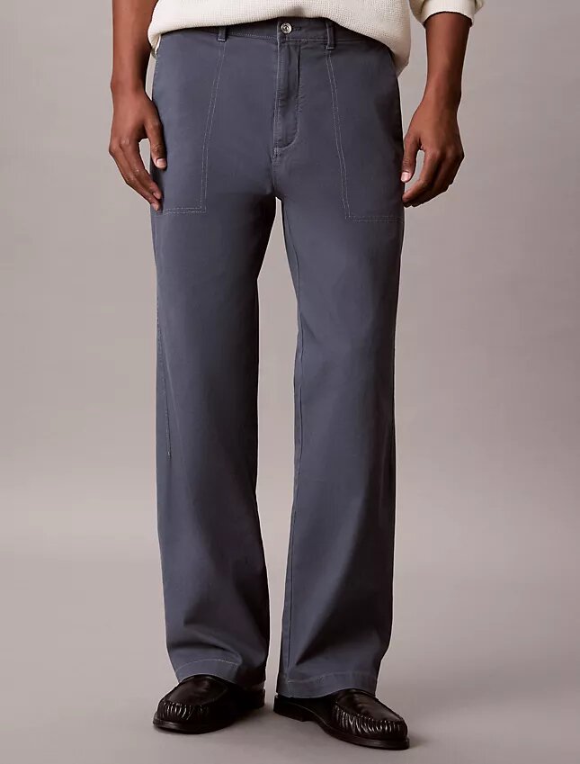 Pantalon utilitaire droit décontracté Pantalon utilitaire droit décontracté