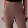 Pantalon évasé en maille ajusté à enfiler Pantalon évasé en maille ajusté à enfiler