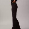 Pantalon évasé en mélange de laine mérinos et lurex Pantalon évasé en mélange de laine mérinos et lurex