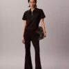 Pantalon évasé en ponte Pantalon évasé en ponte
