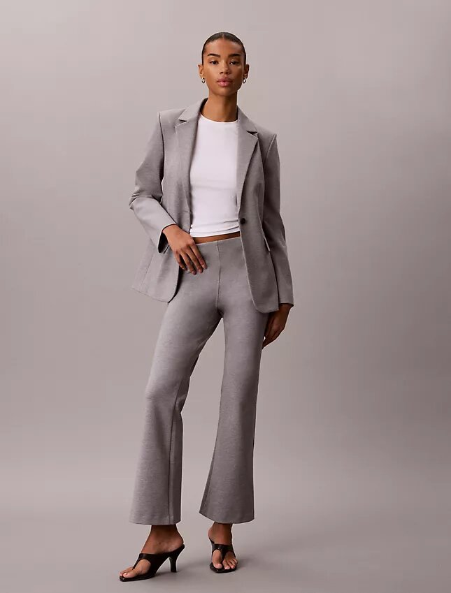 Pantalon évasé en ponte Pantalon évasé en ponte