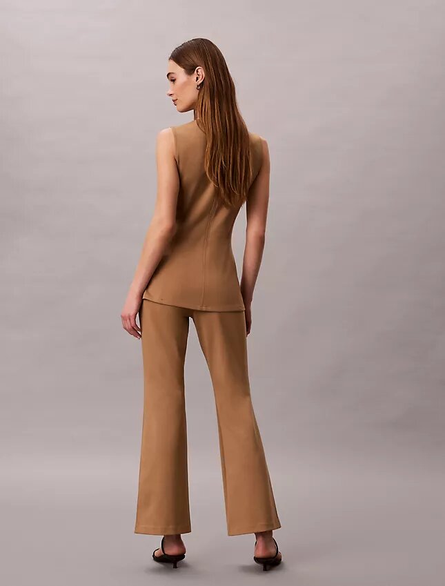 Pantalon évasé en ponte Pantalon évasé en ponte