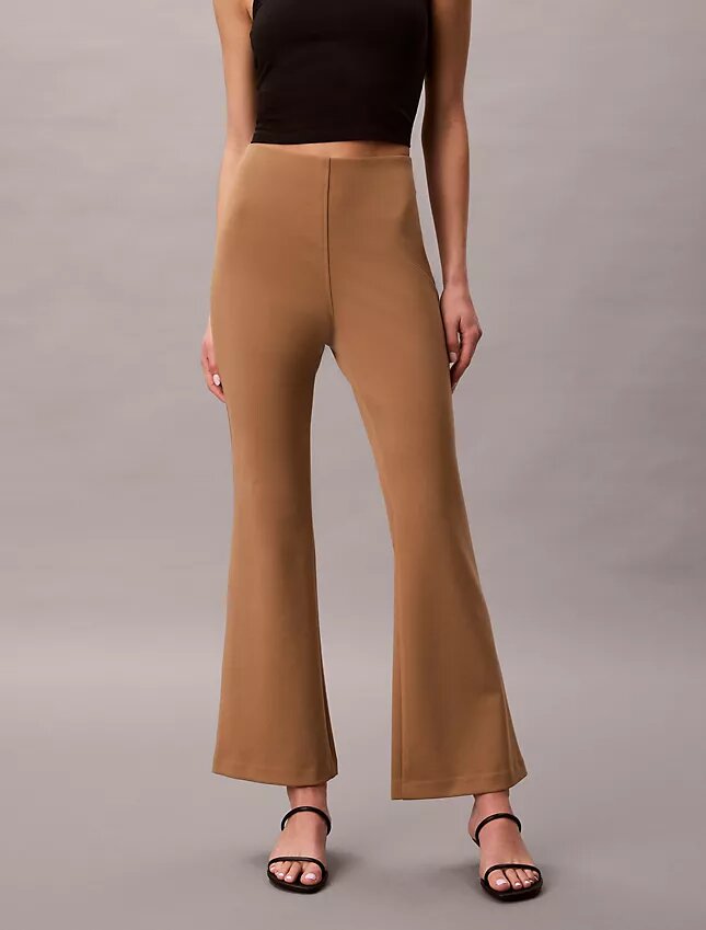 Pantalon évasé en ponte Pantalon évasé en ponte