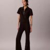 Pantalon évasé en ponte Pantalon évasé en ponte