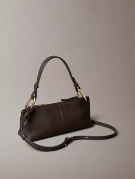 Petit sac convertible en cuir souple