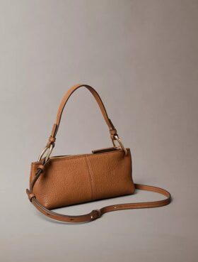 Petit sac convertible en cuir souple