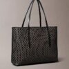 Petit sac fourre-tout avec logo emblématique sur toute la surface et pochette