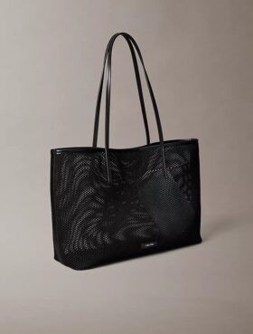 Petit sac fourre-tout en maille avec logo emblématique