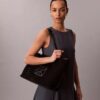 Petit sac fourre-tout en maille avec logo emblématique