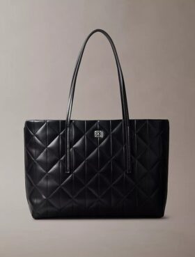 Petit sac fourre-tout matelassé avec logo