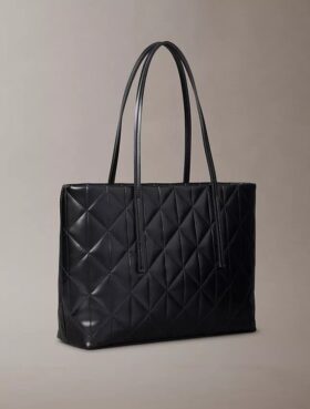 Petit sac fourre-tout matelassé avec logo