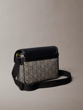 Petit sac messager Jacquard à emblème