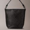 Petit sac seau avec pochette, imprimé logo sur toute la surface
