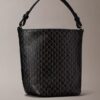 Petit sac seau avec pochette, imprimé logo sur toute la surface
