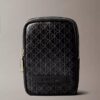 Pochette zippée avec logo emblématique sur toute la surface Pochette zippée avec logo emblématique sur toute la surface