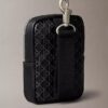 Pochette zippée avec logo emblématique sur toute la surface Pochette zippée avec logo emblématique sur toute la surface