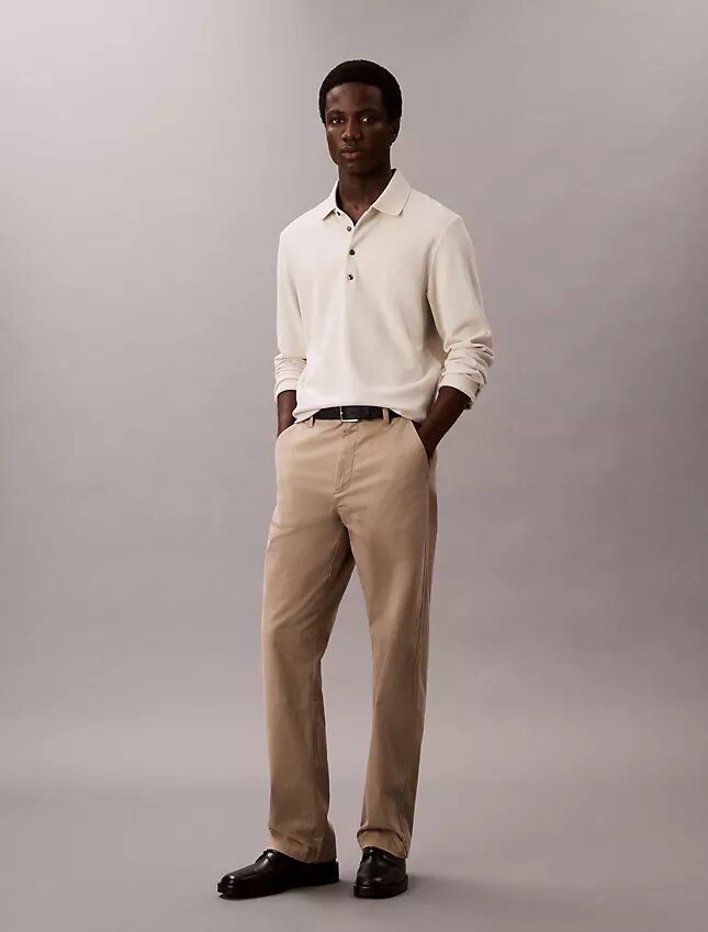 Polo ample en jacquard Polo ample en jacquard