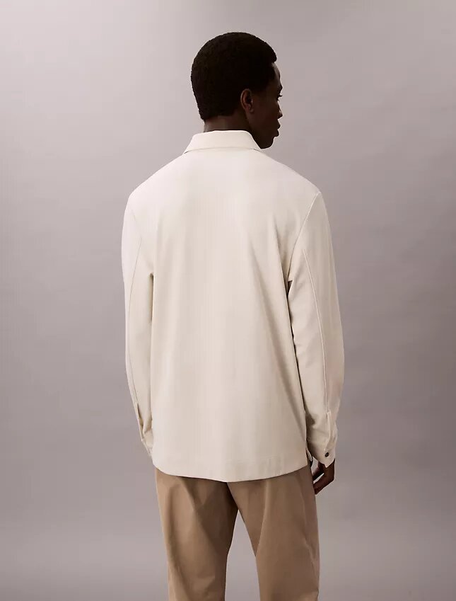 Polo ample en jacquard Polo ample en jacquard