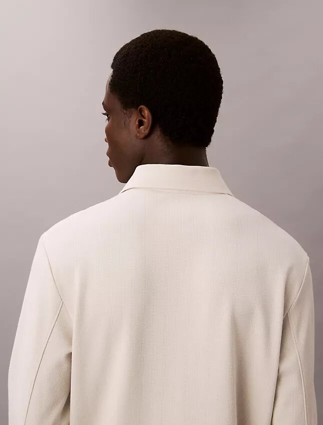 Polo ample en jacquard Polo ample en jacquard