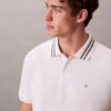 Polo classique à col et poignets en piqué Monogram Polo classique à col et poignets en piqué Monogram