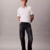 Polo classique à col et poignets en piqué Monogram Polo classique à col et poignets en piqué Monogram