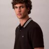 Polo classique à col et poignets en piqué Monogram Polo classique à col et poignets en piqué Monogram