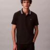 Polo classique à col et poignets en piqué Monogram Polo classique à col et poignets en piqué Monogram