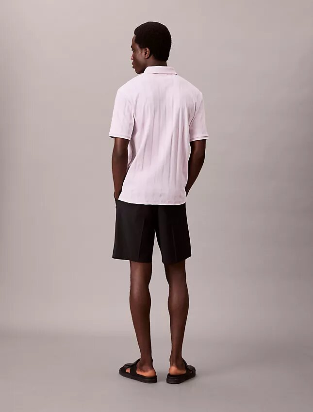 Polo classique à côtes multicolores Polo classique à côtes multicolores