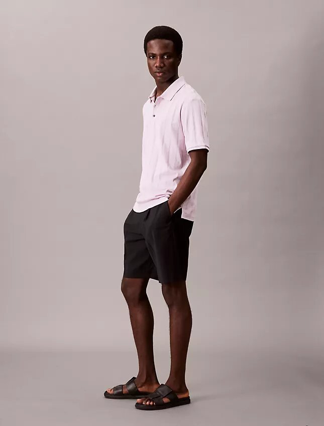 Polo classique à côtes multicolores Polo classique à côtes multicolores
