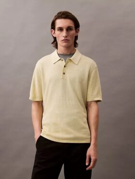 Polo classique en mélange de lin