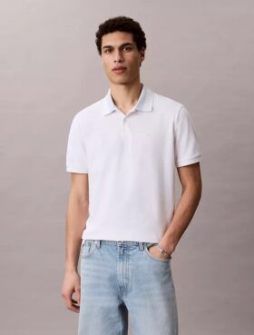 Polo à col en piqué coloré