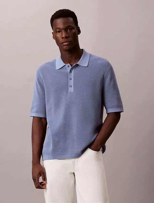 Polo en coton gaufré Polo en coton gaufré