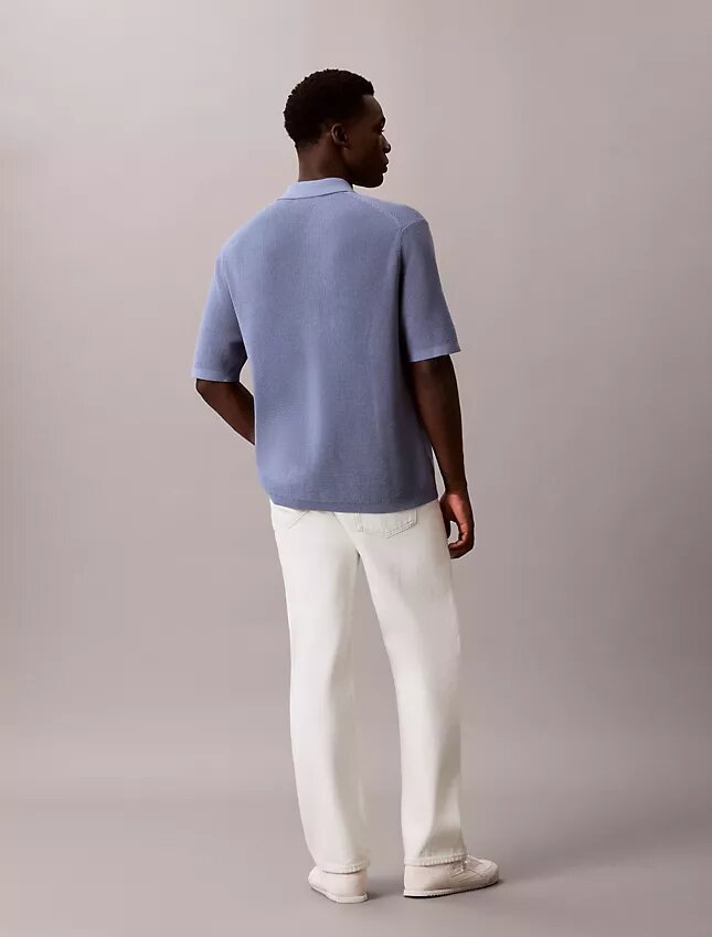 Polo en coton gaufré Polo en coton gaufré