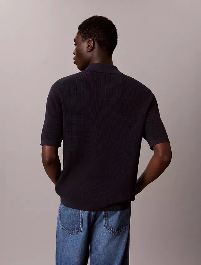 Polo en coton gaufré Polo en coton gaufré