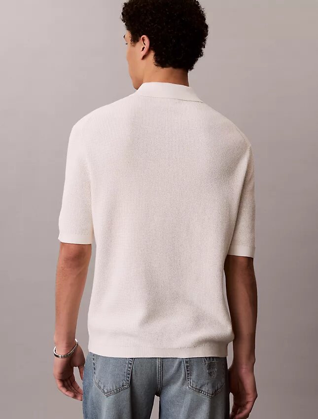 Polo en coton gaufré Polo en coton gaufré