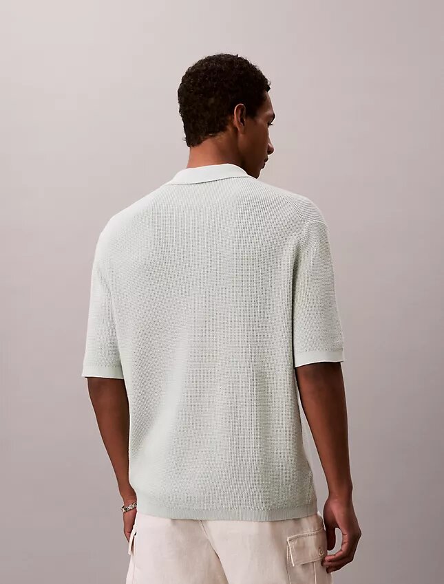 Polo en coton gaufré Polo en coton gaufré