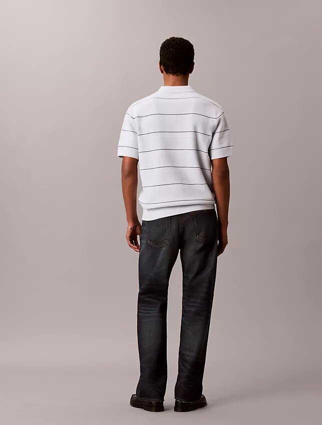 Polo en coton rayé Polo en coton rayé