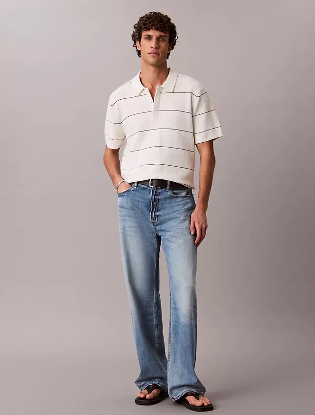 Polo en coton rayé Polo en coton rayé