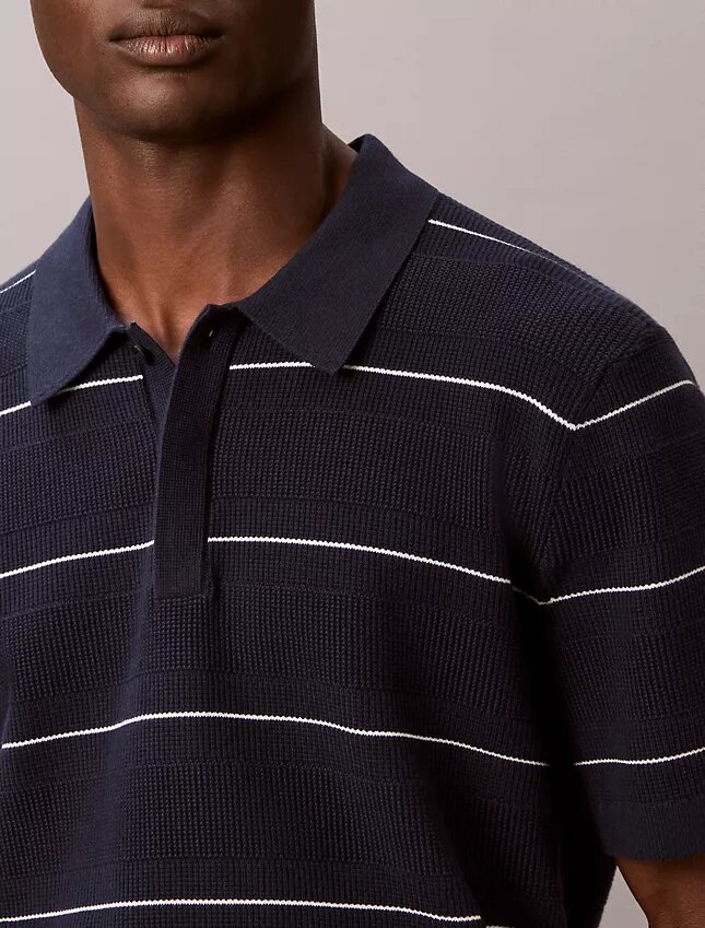 Polo en coton rayé Polo en coton rayé