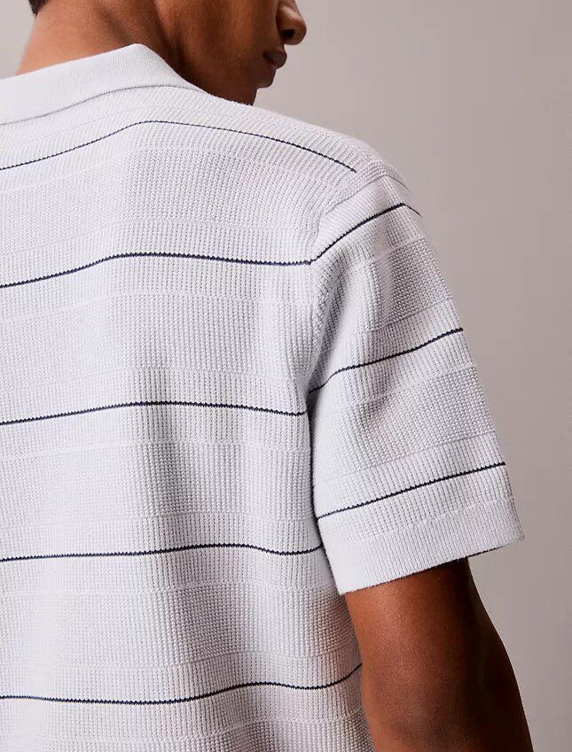 Polo en coton rayé Polo en coton rayé